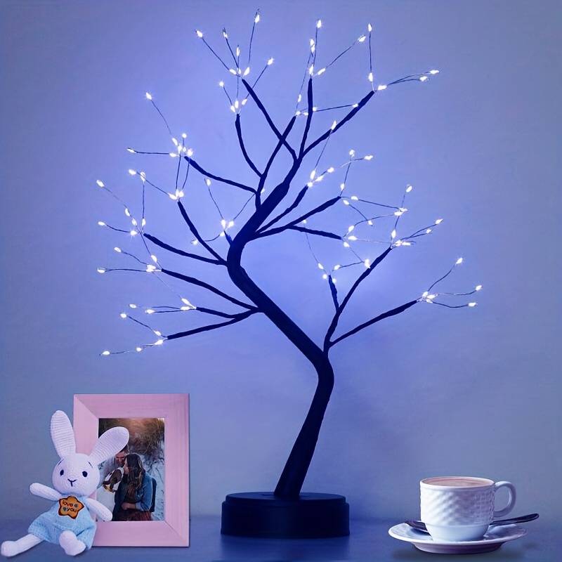 Tabletop Tree Light Led Desk Lamp Artificial Tree For Home - Temu